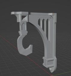 Gothic Wall Hook 3D Printer Model