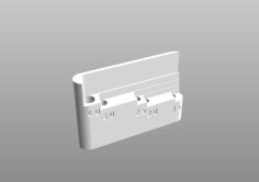 Compact Allen Key / Hex Wrench Holder (Ender 3) 3D Printer Model