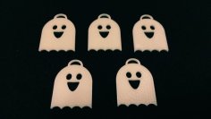 Smiling Ghost Keyring 3D Printer Model