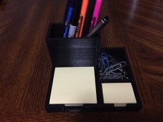 Post-It Note Caddy And Desk Organizer 3D Printer Model