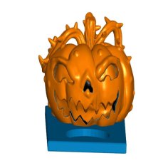 Halloween Pumpkin Tealight Candle Holder 3D Printer Model