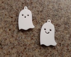 Cute Ghost Ear Rings 3D Printer Model