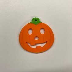 Pumpkin Emoji Keychain 3D Printer Model