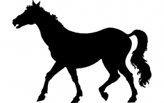 Horse Walking dxf File