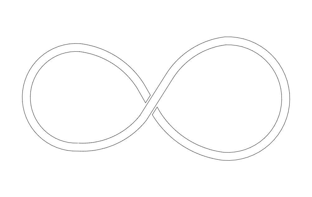 File dxf del simbolo dell'infinito