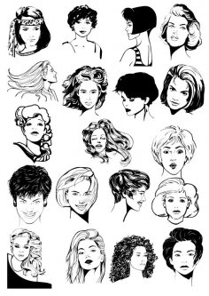 Rostros de mujeres
