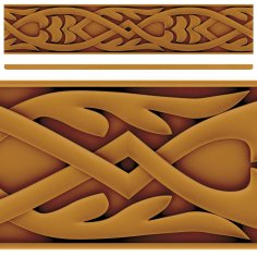 Wood Carving Pattern Design stl File