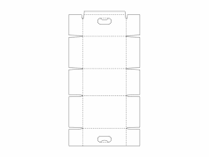 Box packaging design dxf File