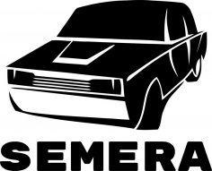 Vecteur d'autocollant Semera