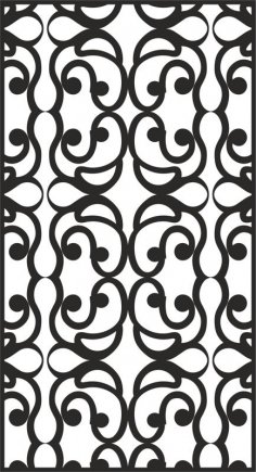 Hollow Engraving Pattern dxf File