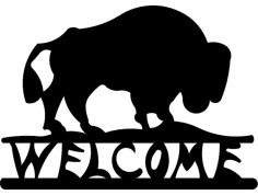 Tệp dxf Buffalo Welcome