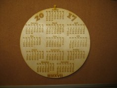 Laser Cut Calendars 4″ Cubes 10″ Disc