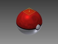 Poke-ball Actual Size 3D Printer Model