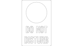 Do not disturb dxf File