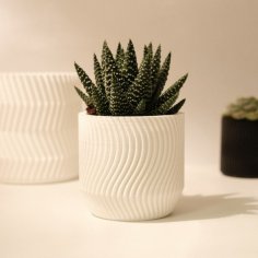 WAVY Flowerpot 3D Printer Model