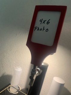 Custom Tap Handle Holds 4×6 Picture 3D Printer Model