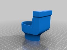 Toilet Bowl Planter 3D Printer Model