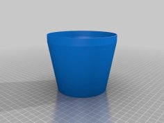 Minimal 4 Inch Planter Pot 3D Printer Model