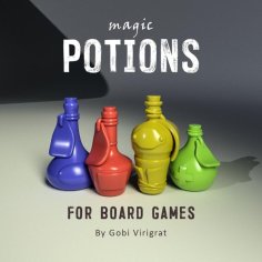 Magic Potions For Board Games 3D Printer Model