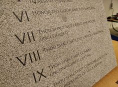 Laser Cut 10 Laser Commandments