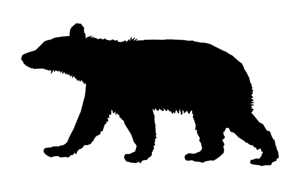 Файл dxf животного медведя