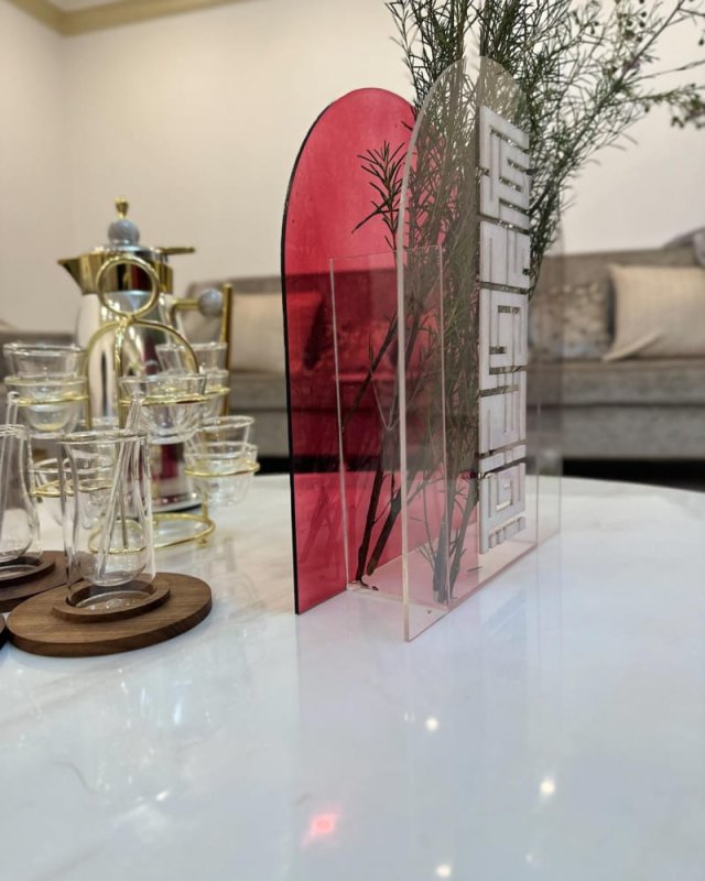 Laser Cut Acrylic Vase For Flowers