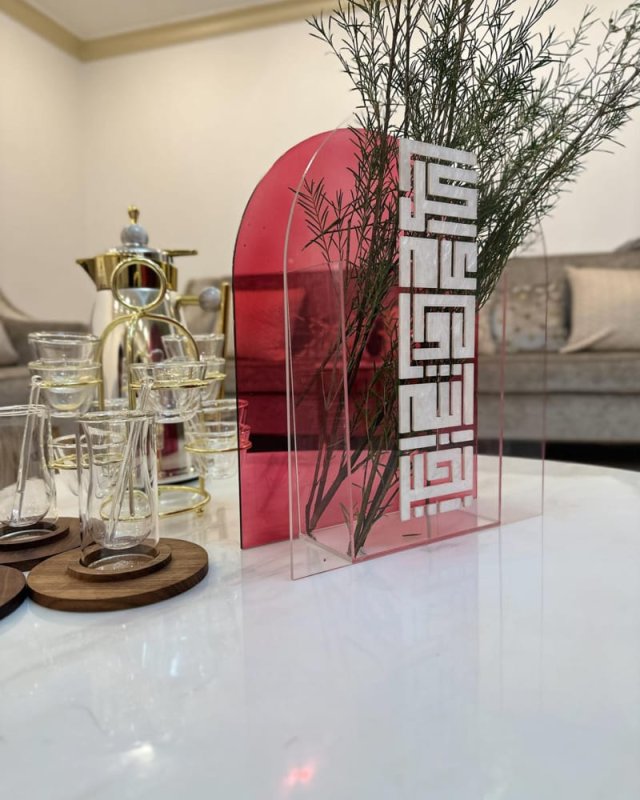 Laser Cut Acrylic Vase For Flowers