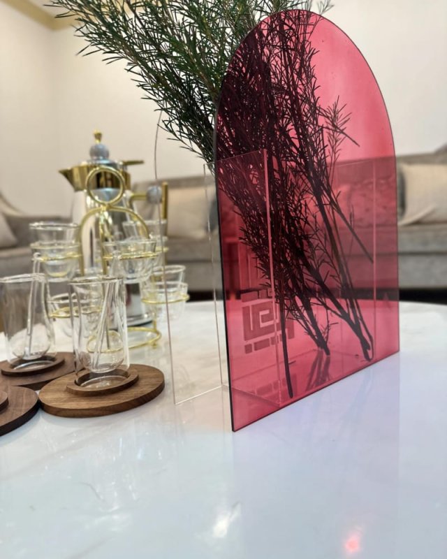 Laser Cut Acrylic Vase For Flowers