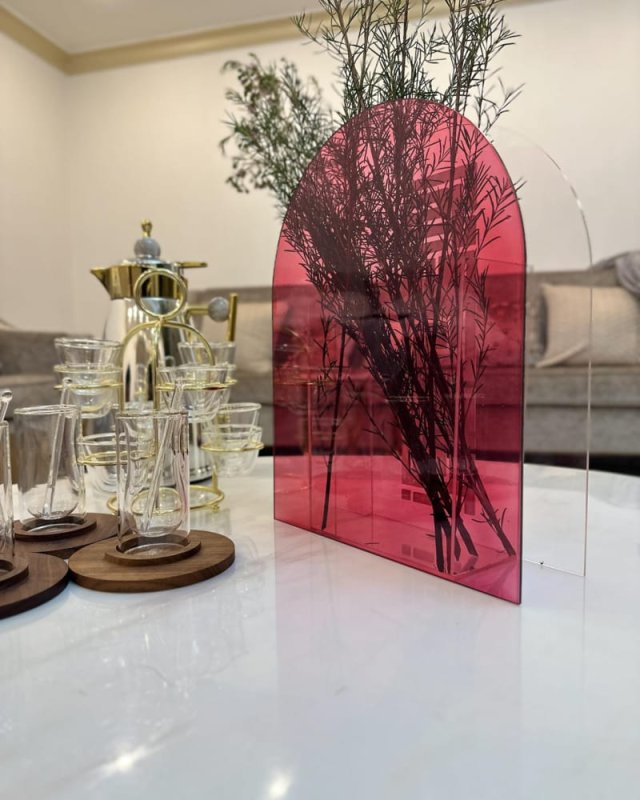 Laser Cut Acrylic Vase For Flowers