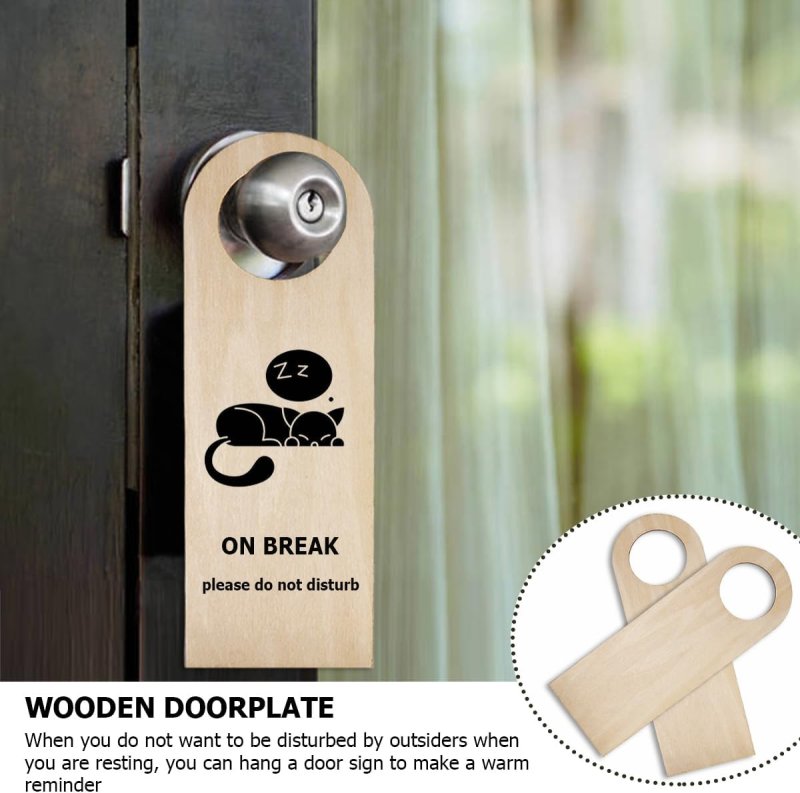 Laser Cut Wooden Door Knob Hanger Unfinished