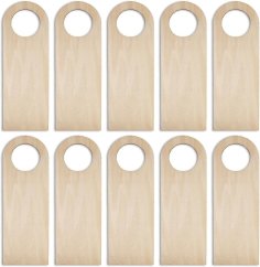 Laser Cut Wooden Door Knob Hanger Unfinished