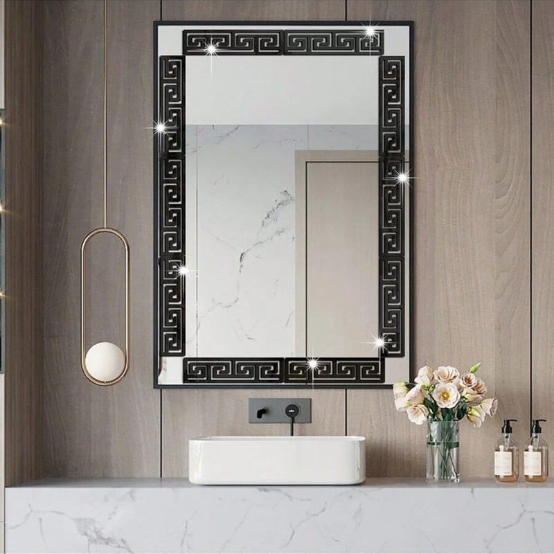 Laser Cut Geometric Greek Key Pattern For Home Decor Art