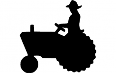 Tractor Silhouette 2 dxf File