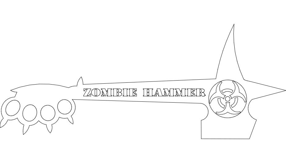 Arquivo dxf Zombie Hammer