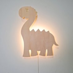 Laser Cut Dinosaur Wall Light – Kids Night Lamp