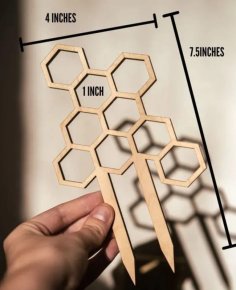 Laser Cut Honeycomb Small Plant Trellis