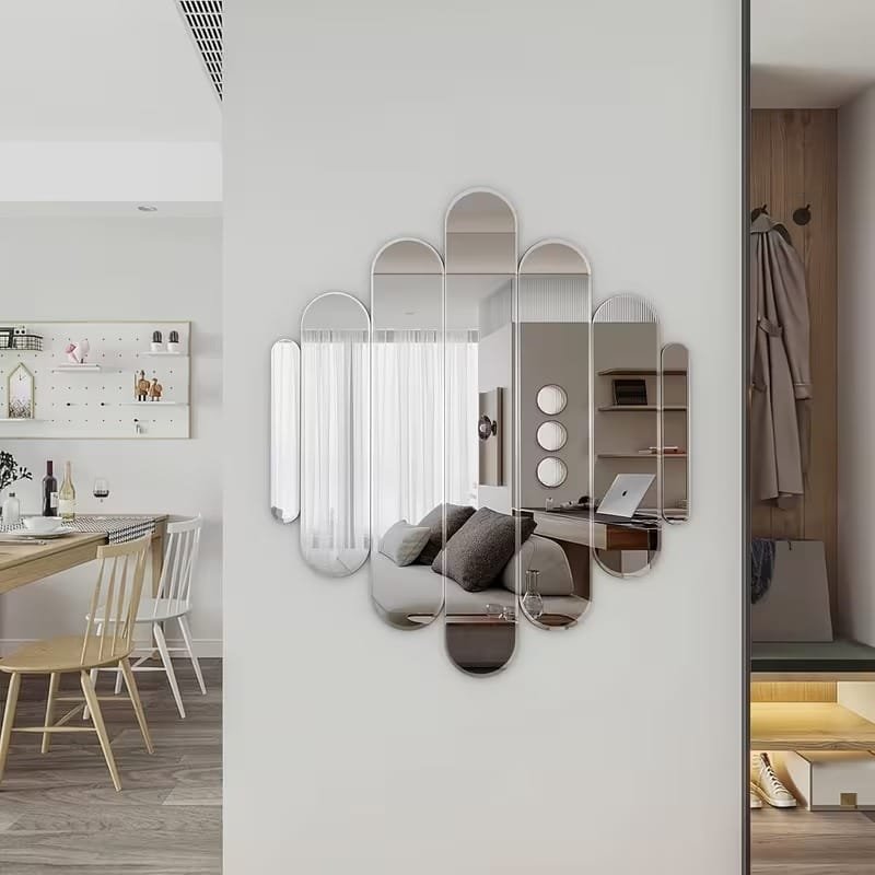 Laser Cut Bohemian Style Decorative Mirrors, Acrylic Mirrors Wall Decoration