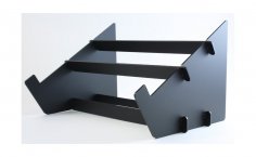 Laser Cut Laptop Stand With Interlocking Joints Free Vector