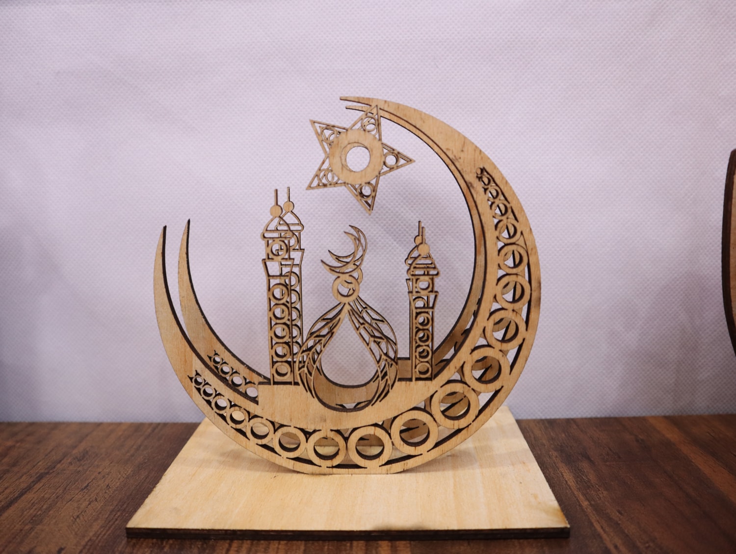 Laser Cut Crescent Napkin Holder 4mm Free Vector