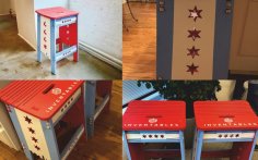 Chicago-styled Stool DXF File