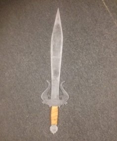 Laser Cut Acrylic Ice Sword Free Vector