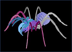 Örümcek (spinne) dxf dosyası