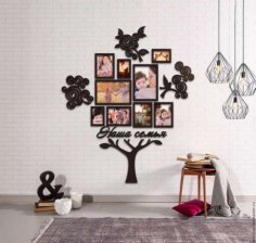 Laser Cut Family Tree Picture Frames Free Vector