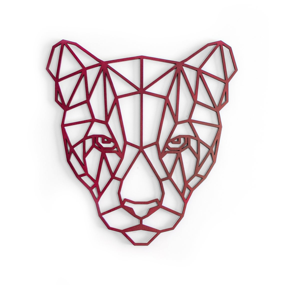 Лазерная резка полигональных настенных рисунков Puma