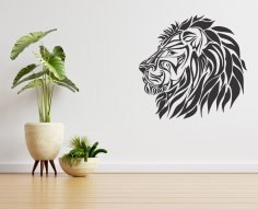 Laser Cut Lion Wall Decor Free Vector