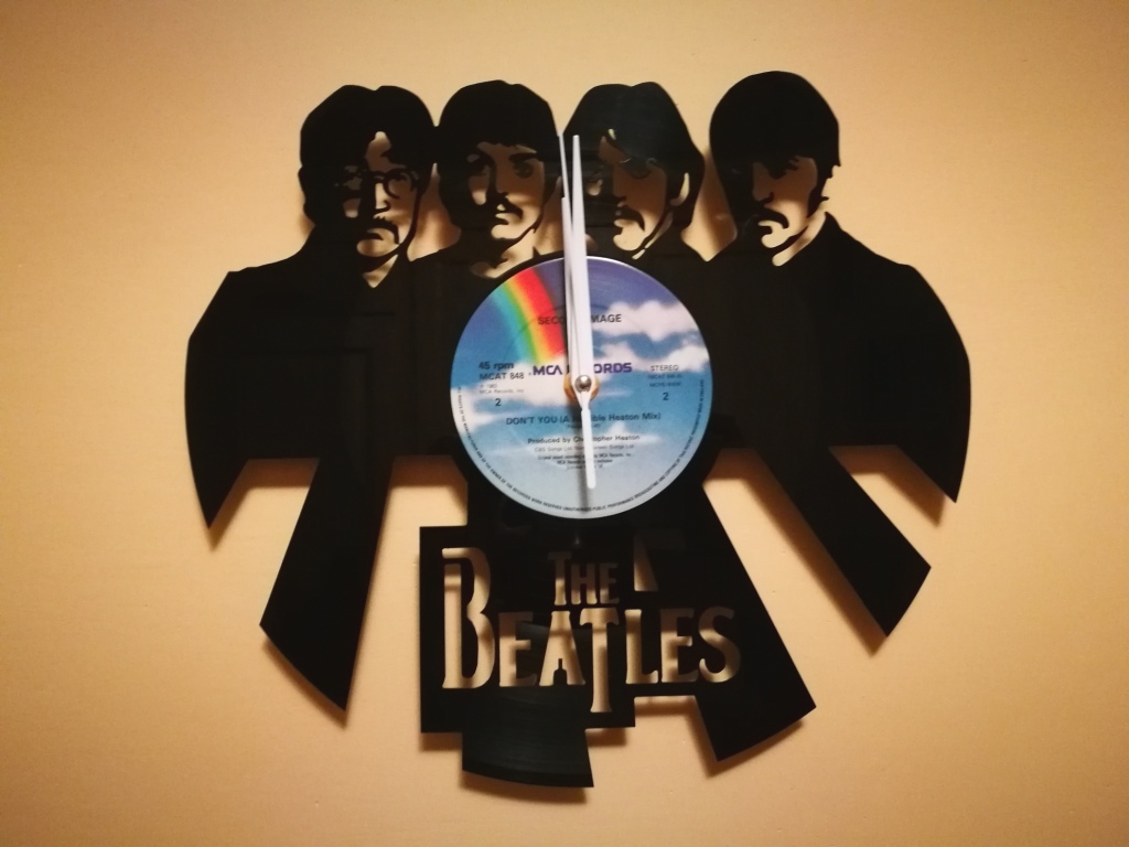 Orologio Vinile LP Beatles Uhr DXF-Datei