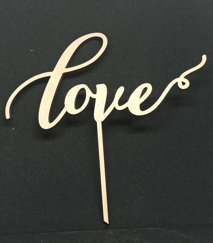 Лазерная резка Топпер для торта «Любовь» Топпер для торта «Валентина»
