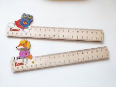 Laser Cut Personalized Kids Rulers Free Vector