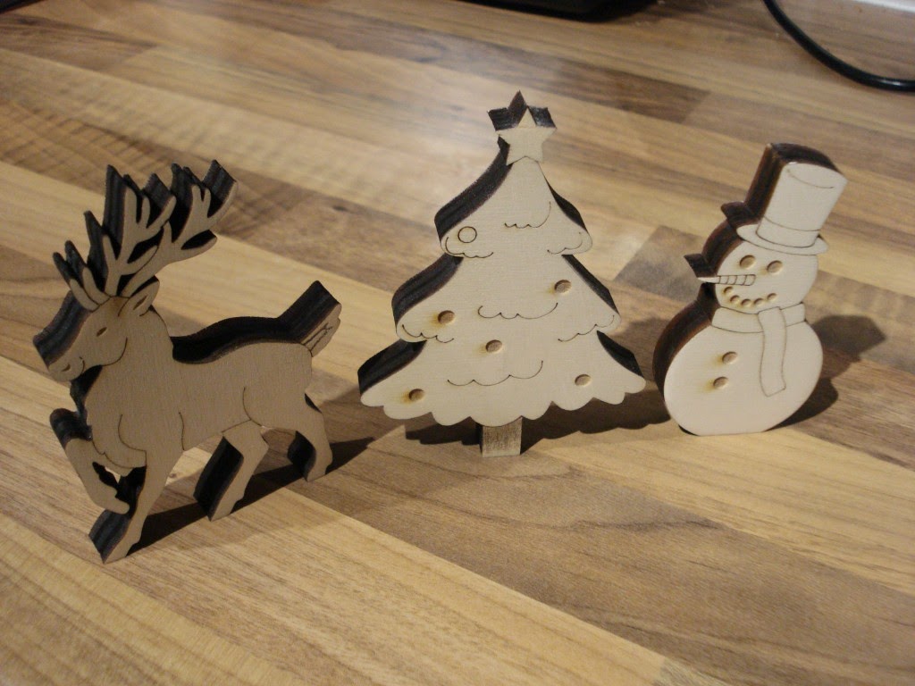 Laser Cut Snowman Christmas Ornaments Free Vector