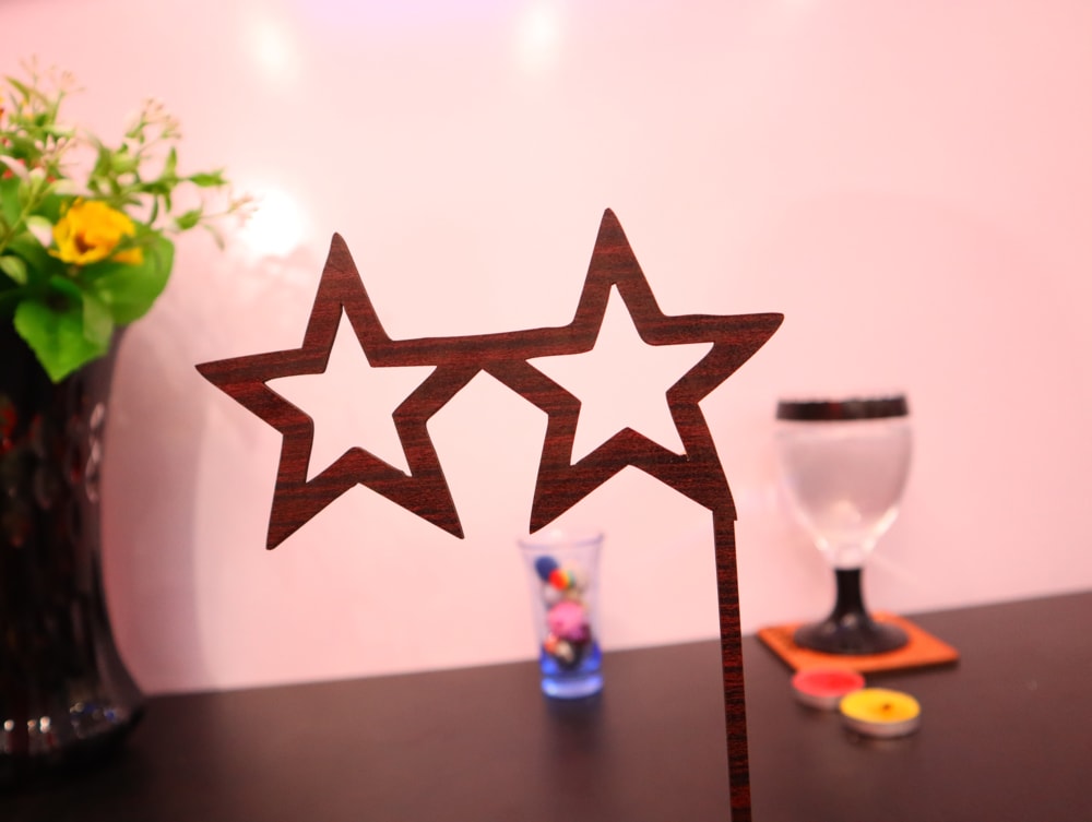 Laser Cut Star Glasses Party Decorations DXF File